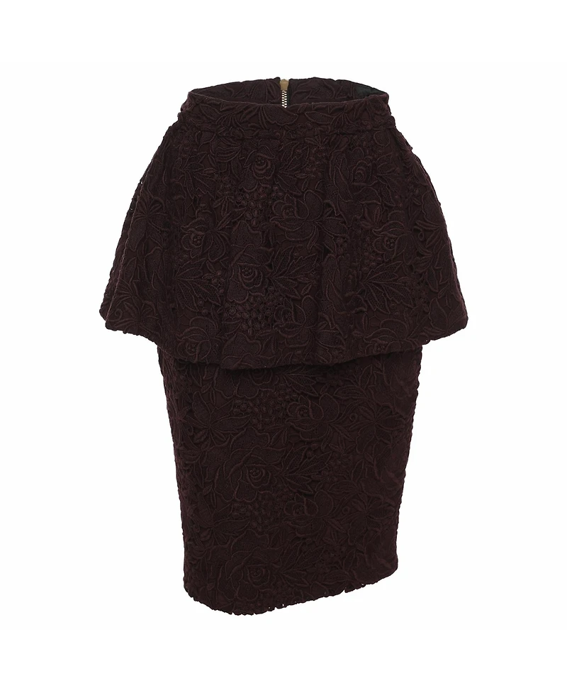 Pre-Owned Burberry Women's Lace Pencil Skirt