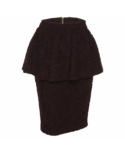 Pre-Owned Burberry Women's Lace Pencil Skirt