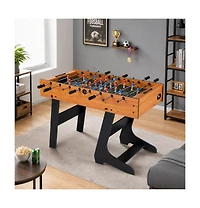 Sugift Folding Foosball Table with 22 Players and Dual Slide Scorers for Small Spaces
