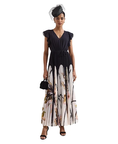 Phase Eight Women's Uma Pleated Floral Maxi Dress