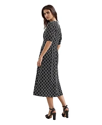 Phase Eight Women's Yasmine V-Neck Printed A-Line Dress