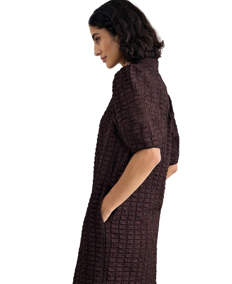 Phase Eight Women's Yasmine Textured Mini Shirt Dress