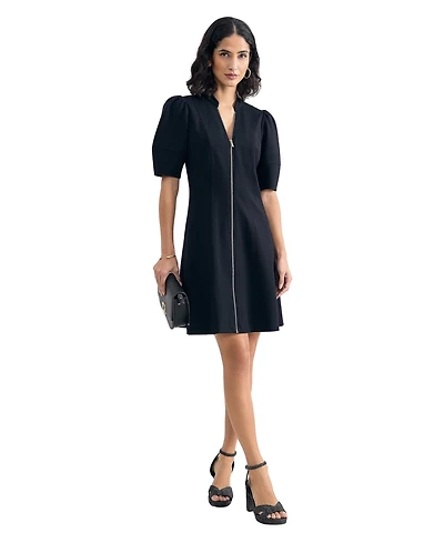 Phase Eight Women's Alima Ponte Zip A-Line Dress