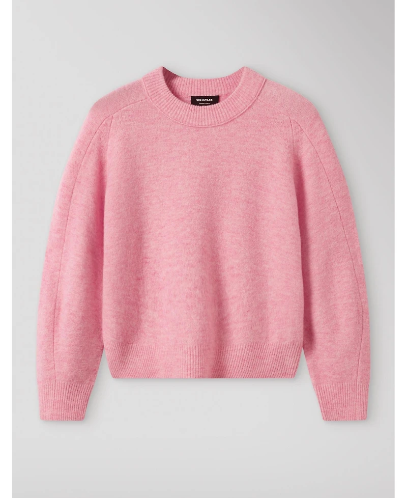 Whistles Women's Wool Mix Curved Hem Knit