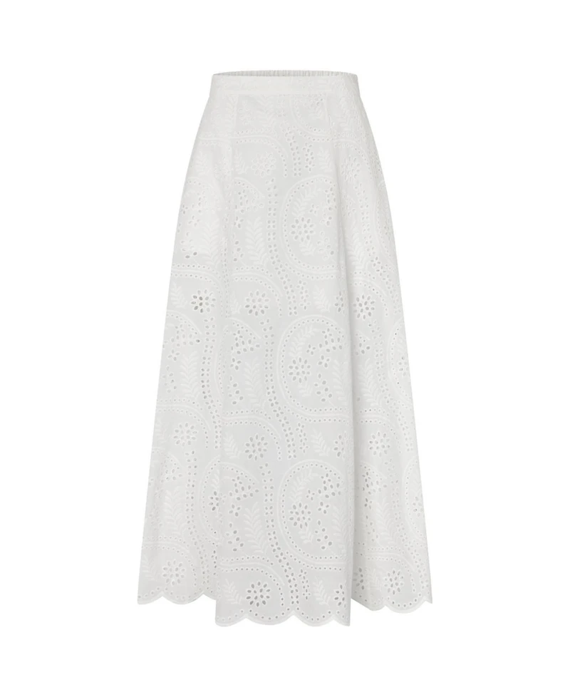 Cras Women's Briza Broderie Anglaise Maxi Skirt