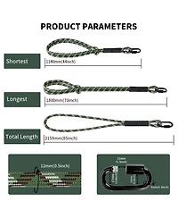Piscifun Heavy Duty Tree Swing Hanging Kit Polyester Rope Carabiner For Outdoor Play