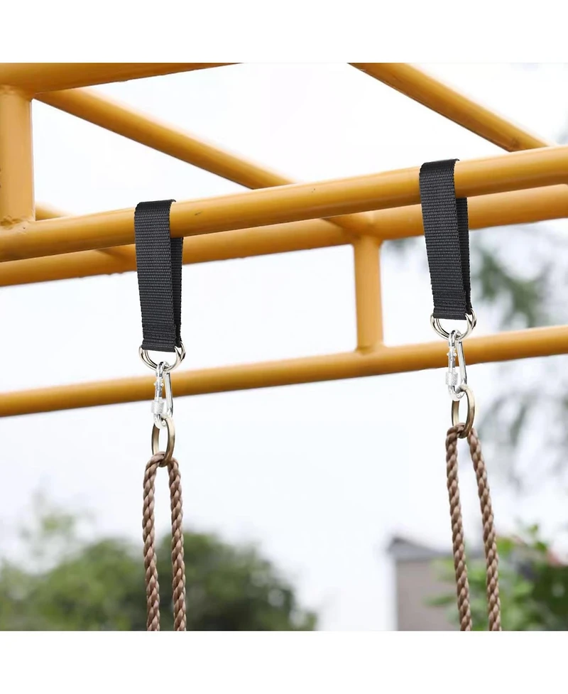 Piscifun Outdoor Tree Swing Straps Hanging Kit Heavy Duty Nylon Webbing Carabiners 220 Lbs Weight Capacity