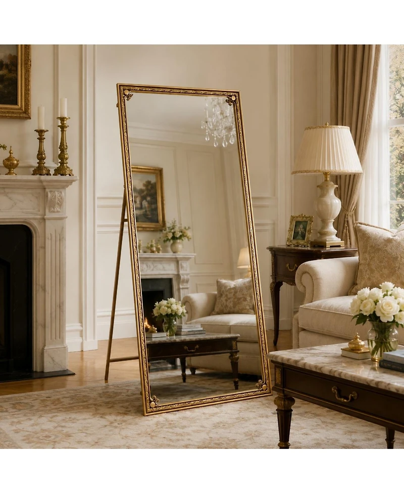 Phying 70.1x31.9 Inch Full Length Mirror with Stand Large Floor Standing Dressing Mirror Freestanding Leaning or Hanging Wall Mounted Mirror