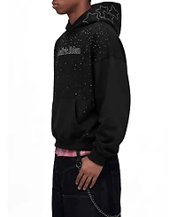 Aelfric Eden Men's Boxy Rhinestone Star Pullover Hoodie