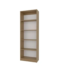 Fm Furniture Dam Bookcase with Open Storage and 5 Shelves