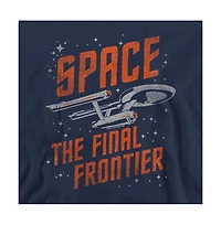 Star Trek Men's Space Travel Long-Sleeve Graphic Crewneck Sweatshirt