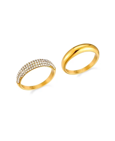 Atolea Day and Night Ring Set