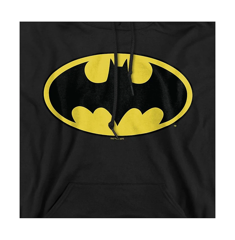 Batman Men's Classic Logo Pull-Over Hoodie