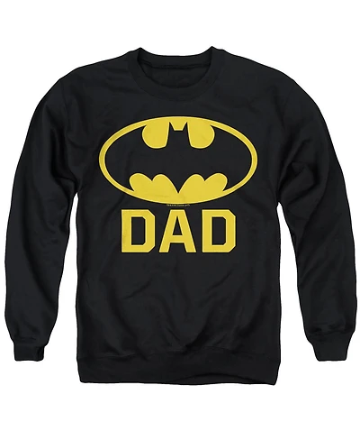 Batman Men's Bat Dad Graphic Holiday Crewneck Sweatshirt