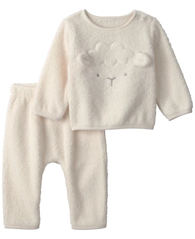 Carter's Baby Boys' and Baby Girls' Lamb Fleece Top and Pants, 2-Piece Set