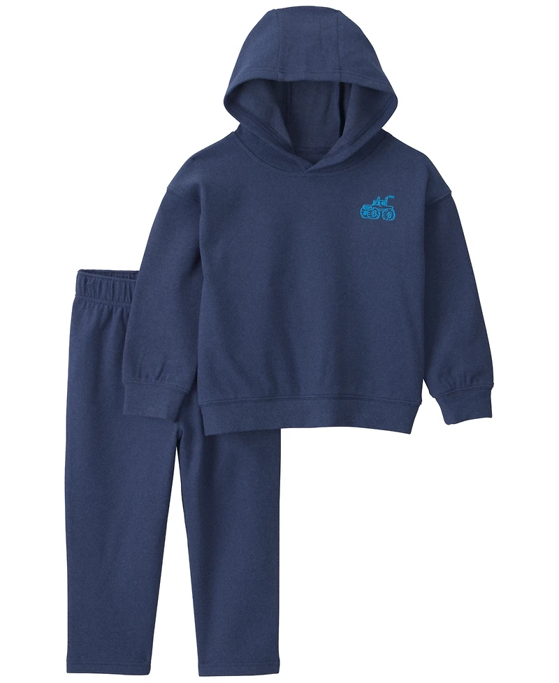 Carter's Baby Boys' Solid Hoodie and Pants, 2-Piece Set