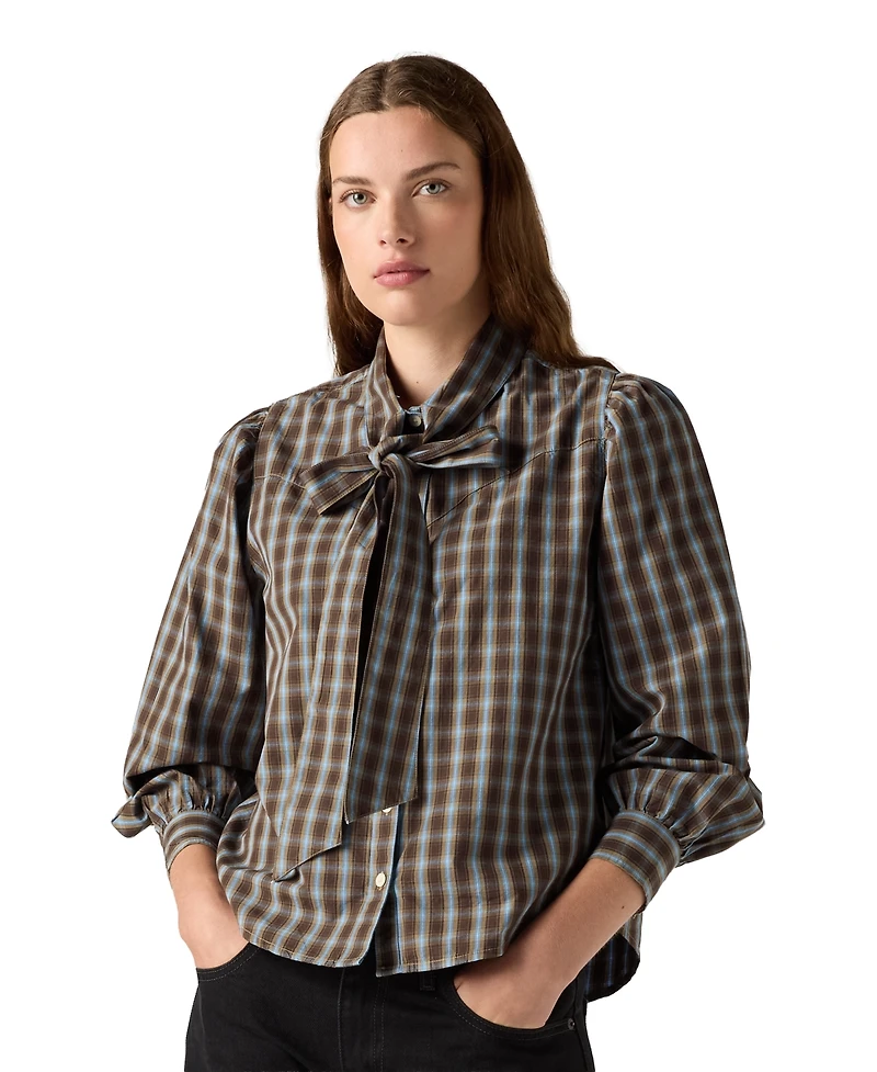 Levi's Women's Judice Western Striped Relaxed-Fit Shirt