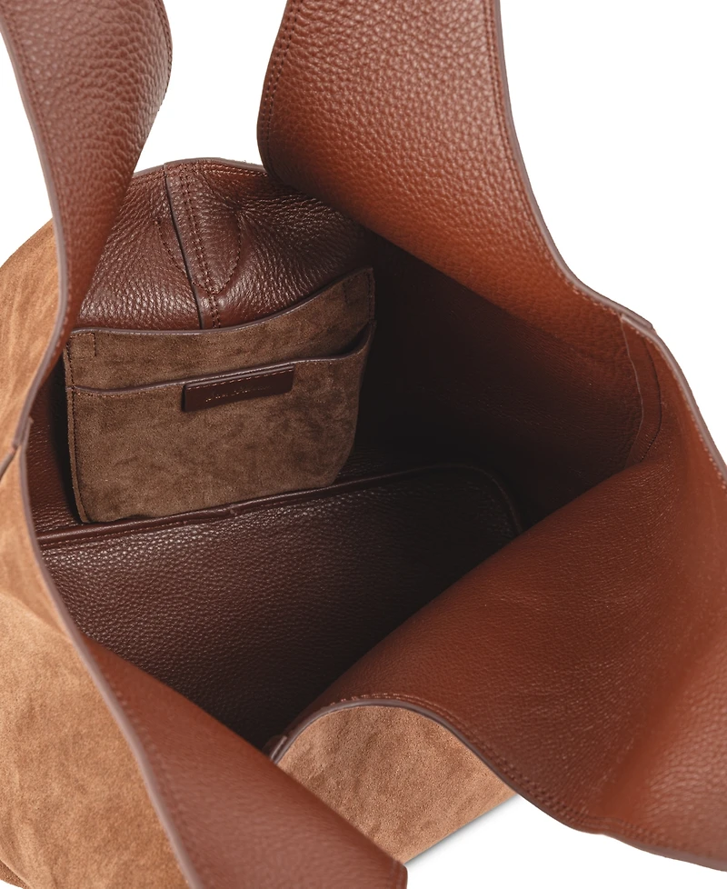 Sam Edelman Lucy Buckle Medium Double Handle Tote Handbag