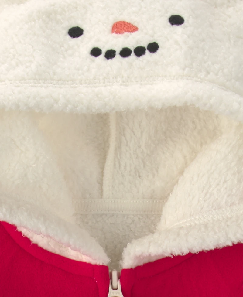 Carter's Baby Boys' and Girls' Snowman Fleece Jumpsuit