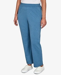 Alfred Dunner Petite Pull-On Straight-Leg Pants