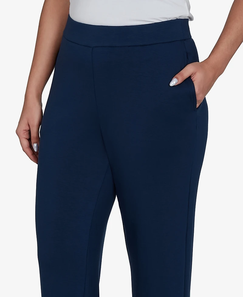 Alfred Dunner Petite Pull-On Straight-Leg Pants