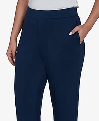 Alfred Dunner Petite Pull-On Straight-Leg Pants