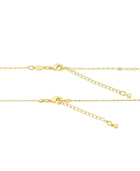 Unwritten Cubic Zirconia and Crystal Gold-Plated Heart Charm Layered Necklace Set