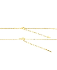 Unwritten Cubic Zirconia Gold-Plated Clover with Crystal Shakers Layered Necklace Set