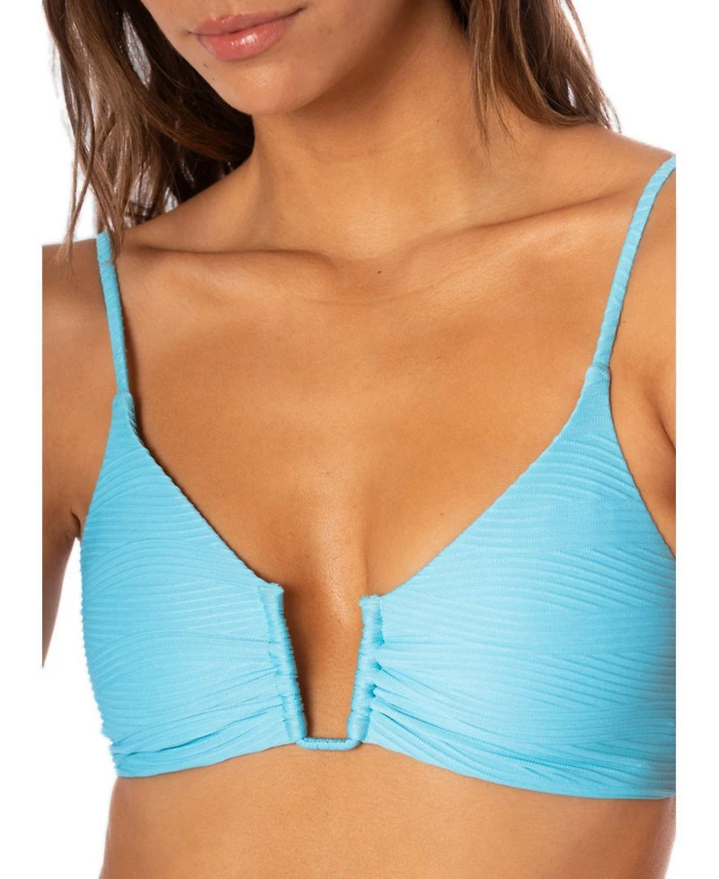 Maaji Women's Sea Blue Bia Bikini Top