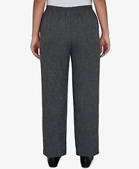 Alfred Dunner Women's Pull-On Elastic Waist Straight Pants
