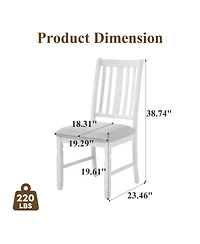 Streamdale Furniture Set of 2 Upholstered Farmhouse Dining Chairs