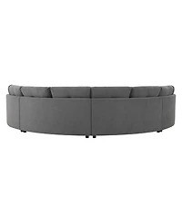 Streamdale Furniture 4-Piece Upholstered Curved Modular Sectional Sofa