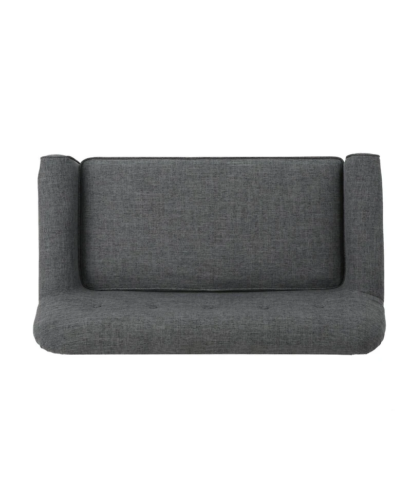 Streamdale Furniture Mid-Century Modern Upholstered Button-Tufted 2-Seater Loveseat