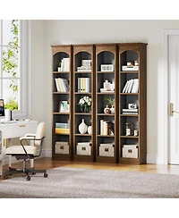 Tribesigns 70.9'' Tall Narrow Bookcase Set of 2, 5-Tier Cube Bookshelf