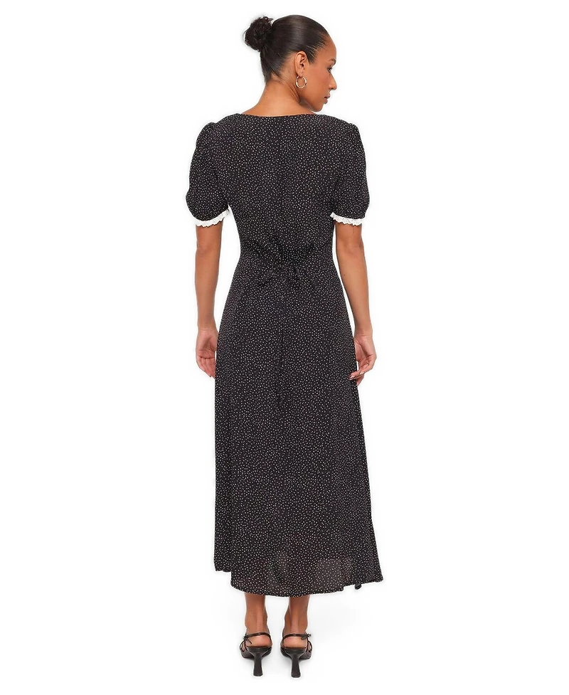 Petal and Pup Women's Francine Lace A-Line Sweetheart-Neck Midi Dress