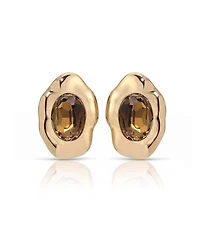 Ettika Molten Glow Crystal Stud Earrings