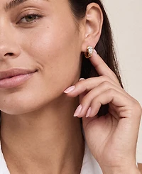 Ettika Marquise Mini Hoop Earrings