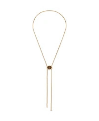 Ettika Crystal Bezel Bolo Necklace