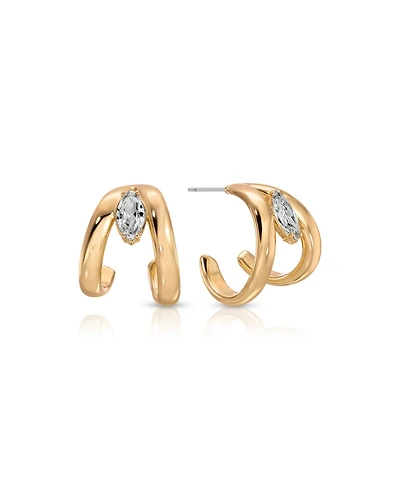 Ettika Orbit Crystal Hoop Earrings