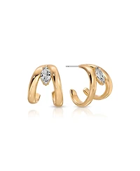 Ettika Orbit Crystal Hoop Earrings