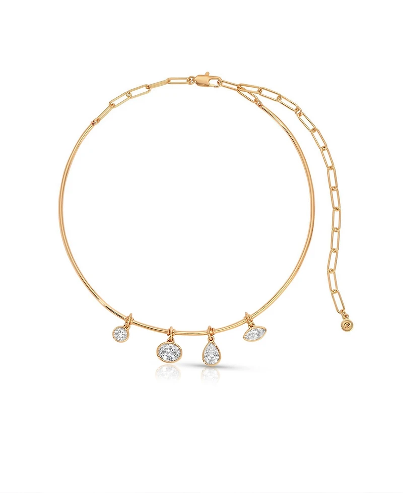 Ettika Crystal Drift Collar Necklace