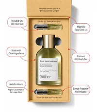 LoveryPlus Woody Santal Eau de Parfum 3pc Gift Set - 3.4fl oz Women Perfume Gift Set with 2 Mini Perfumes