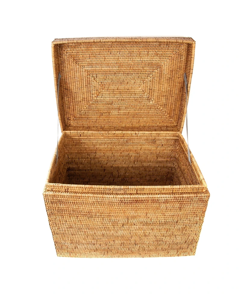 Artifacts Rattan Rectangular Hinged Chest/Trunk