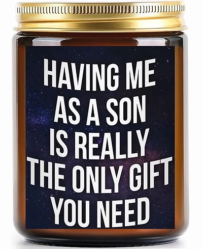 Lovery Mens Lavender Scented Soy Candle, 10oz