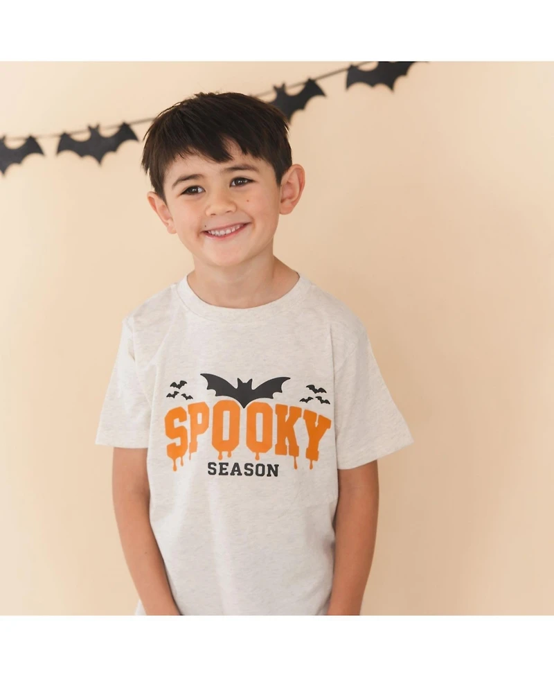 Sweet Wink Little Boys Spooky Season Halloween Short Sleeve T-Shirt