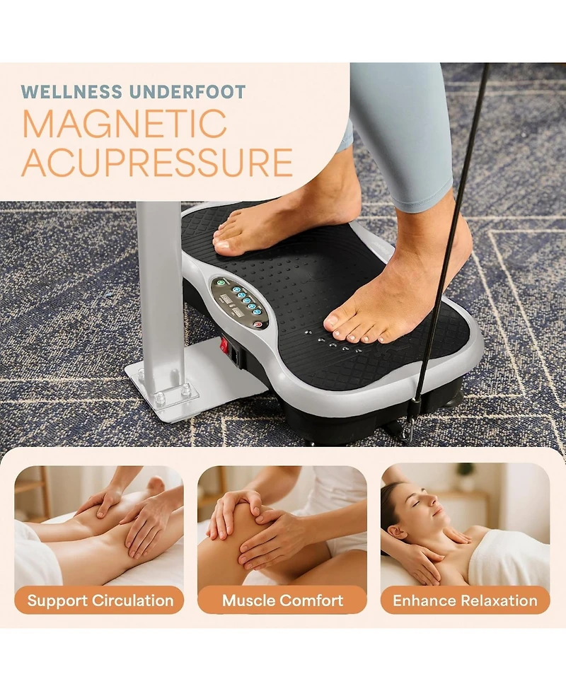 LifePro Magnetic Vibration Plate – Full Body Vibration Exercise Machine for Recovery, Muscle Toning & Lymphatic Drainage