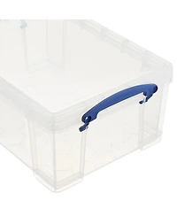 Really Useful Box 9L Storage Container with Snap Lid and Clip Lock Handle (5 Pack)
