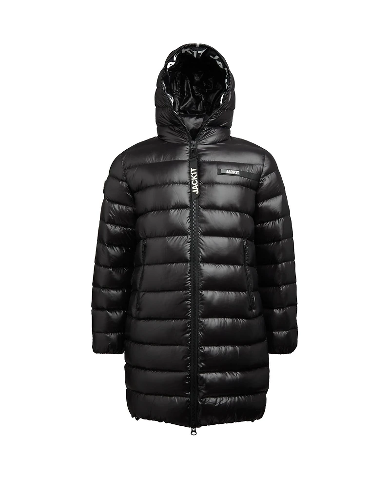 JACK1T Men's Down-Fill Hooded Coat