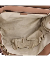 Pre-Owned Gucci Large Emily Chain Flap Shoulder Bag Gg Canvas and Leather