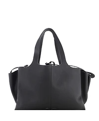 Pre-Owned Celine Medium Tri-Fold Shoulder Bag Grained Calfskin